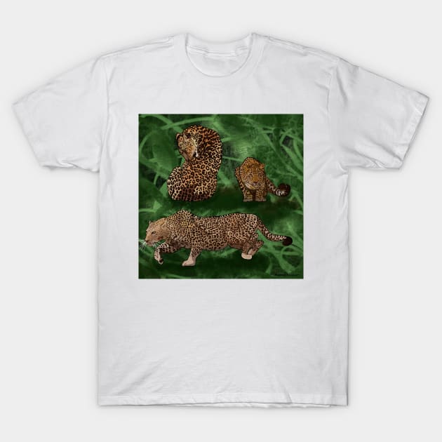 Majestic Leopards T-Shirt by MamaODea